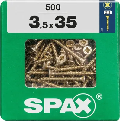 Produktbild von Spax Universalschrauben 3.5 x 35 mm PZ 2 - 500 Stk.