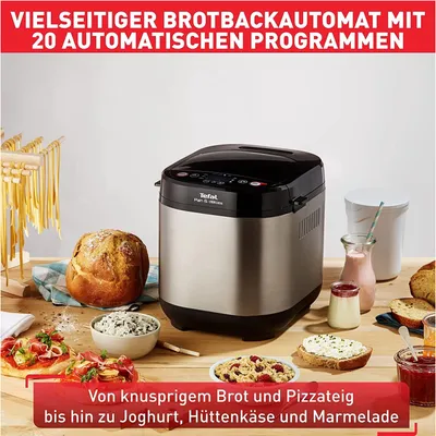 Produktbild von TEFAL Pain & Dlices – Brotbackautomat – Schwarz/Edelstahl