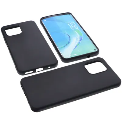 Produktbild von foto-kontor Hülle kompatibel mit Oukitel C21 Pro Tasche Gummi TPU Schutz Handytasche schwarz