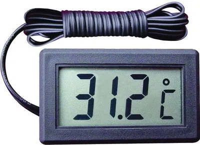 Zdjęcie produktu dla Zw9 Termometr Elektroniczny Lcd Z Sondą Zegar Panelowy