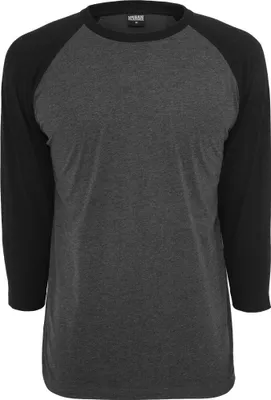 Obrázok produktu pre Pánské tričko Urban Classics Contrast 3/4 Sleeve Raglan Tee cha/blk - S