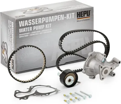 Produktbild von HEPU PK02611 Zahnriemensatz + Wasserpumpe für FORD Fiesta Mk6 Schrägheck (JA8, JR8) FOCUS III Turnier FOCUS III Mondeo V Kombi (CF) C-Max II
