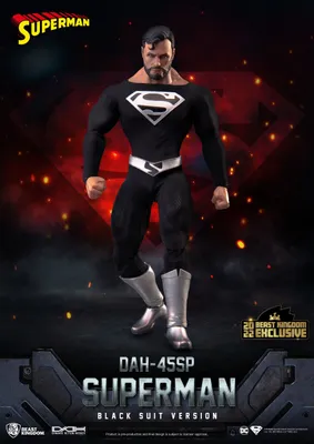 Zdjęcie produktu dla Beast Kingdom Toys DC Comics Dynamic 8ction Heroes Figurka akcji 1/9 Superman Black Suit 20 cm BKDDAH-045SP