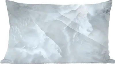 Produktbild von MuchoWow® Zierkissen Sofakissen Wohnzimmer Dekokissen 50x30 cm Marmor - Luxus - Weiß - Wohnzimmerdekoration - Polster mit Photo