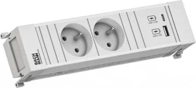 Produktbild von Bachmann Power Frame 2Xute 1Xusb A/C 22W 0,2M Gst18