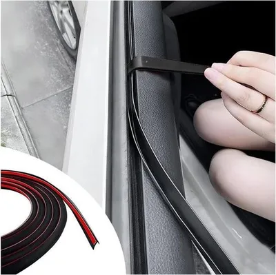 Image de Bandes d'étanchéité pour portières de voiture - bandes de protection en caoutchouc étanches - bandes décoratives autocollantes universelles - joints de fenêtre - voitures .