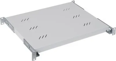 Produktbild von Triton 19" shelf 1U 550mm 80kg black, Schwarz, 80 kg, Wandverteiler, 55 cm, 1U/ 19"