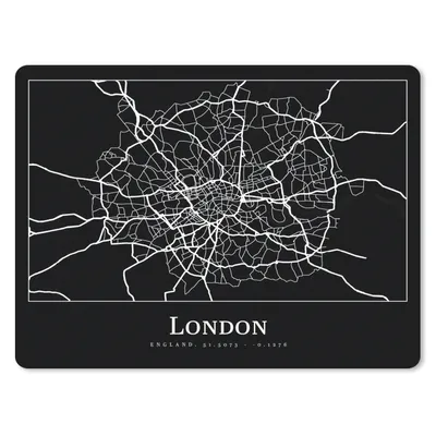 Produktbild von MuchoWow® Mauspad Mousepad Karte - Stadtplan - London 23x19 cm - Mousepads - Maus Mat - Pad - Mausunterlage - Schreibtischunterlage - Mauspad