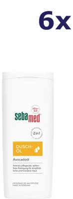 Produktbild von 6x Sebamed Duschöl Avocado 200 ml