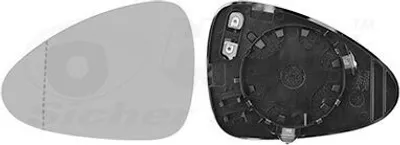 Produktbild von VAN WEZEL Spiegelglas Außenspiegel Links für PORSCHE PANAMERA Asphärisch Beheizbar 7406837