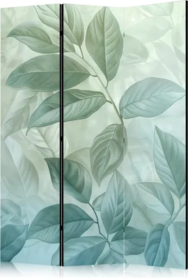 Zdjęcie produktu dla Parawan jednostronny Kwiaty 135x172 cm 3-częściowy szary