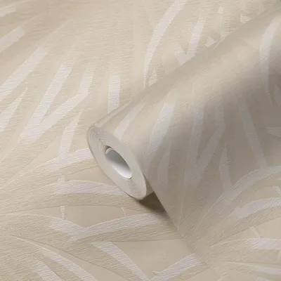 Obrázok produktu pre Vliesová tapeta 39338-2 Casual Living palm leaves béžová