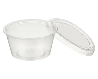 Produktbild von 1000x Dressingbecher Saucenbecher 30ml transparent mit Deckel aus PP