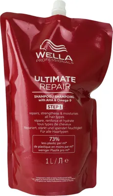 Immagine prodotto di Wella Ultimate Repair Shampoo 1000 ml confezione di ricarica per capelli danneggiati e stressati