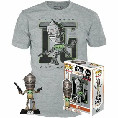 Produktbild von Set Figur POP & Tee Star Wars IG-11 Mit dem Kind Exklusiv