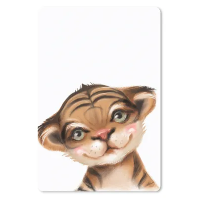 Produktbild von MuchoWow® Mauspad Mousepad Tiger - Tier - Weiß 40x60 cm - Mousepads - Maus Mat - Pad - Mausunterlage - Schreibtisch Accesoire