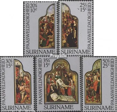 Produktbild von Briefmarken Suriname 1977 Mi 759-763 (kompl.Ausg.) postfrisch Altarbilder