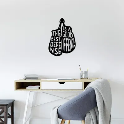 Produktbild von Wallity, The- TNL3133, Schwarz, Sonstige Wohndekorationen, 50 x 70 cm, 100% Metall (Dicke: 1