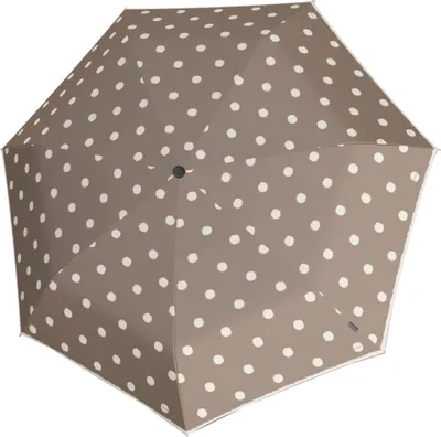 Image de Knirps parapluie de poche parapluie T.020 Small Manual Dot Art Taupe gris