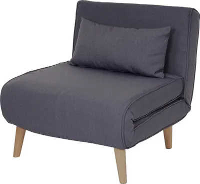 Produktbild von Schlafsessel HWC-D35, Schlafsofa Funktionssessel Klappsessel Relaxsessel Jugendsessel Sessel, Stoff/Textil  dunkelgrau