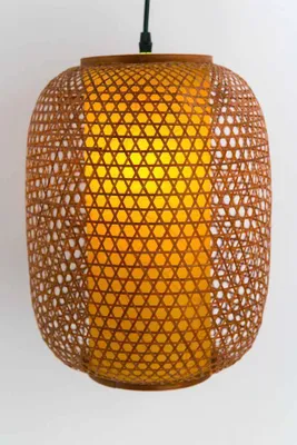 Produktbild von Fine Asianliving Japanische Bambus Webbing Lampe - Sendai - D40xH60cm Japanische Lampen Japanische Hängelampen Japanische Pendellampen Deckenleuchten Japanische Stehlampen shoji-lampen Japanische Wandlampen Wandleuchte beleuchtung Pendelleuchte Beleuchtung Bambus Lampenschirm Geflochten Lampe Belechtung Rotan