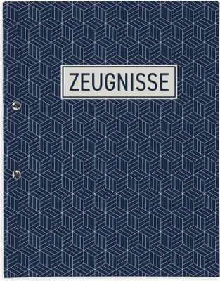 Produktbild von itenga Zeugnismappe A4 mit Schraubverschluss Motiv abstrakt geometrisch