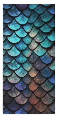 Produktbild von Schnelltrocknendes Handtuch – Mikrofaser mit Drachenschuppenmuster – 35x73 cm