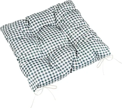 Produktbild von Sitzkissen BERTA gesteppt - 40x40 cm - Grau,Weiß