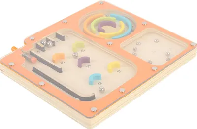 Immagine prodotto di Labirinto flipper in legno, gioco educativo interattivo portatile per bambini