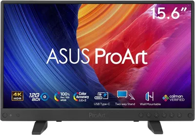 Image de ASUS ProArt PA16USV computer monitor 39.6 cm (15.6") 3840 x 2160 pixels 4K Ultra HD LCD Black