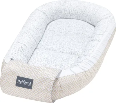 Obrázok produktu pre Bellochi Baby Nest Baby Cable Novorodenec - 100% bavlna -  Certified - Baby Cuddly Nest - 90x60x12cm - Lui Dots