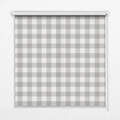 Produktbild von Seitenzug-Rollo Fensterrollo Jalousie - Lichtdurchlässig Springrollos - 80x240 cm - Graue Raster