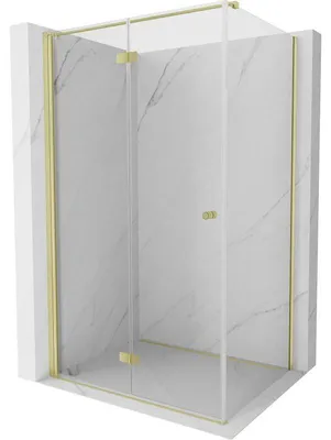 Obrázek produktu pro Mexen Mist-F skládací sprchový kout levý 120 x 90 cm, transparentní, zlatý kartáčovaný - 8A6T-120-090-55-00-L
