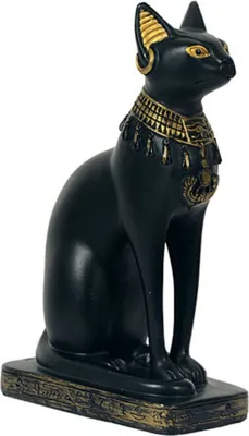 Produktbild von Hockende ägyptische Katzen Göttin Bastet 13,5cm