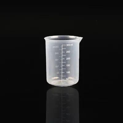 2er-Set Messbecher, Kunststoff, graduiert, 250 ml, für Labor