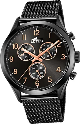 Produktbild von Lotus Edelstahl Herren Uhr Armbanduhr schwarz Sport Minimalist D2UL18639/1