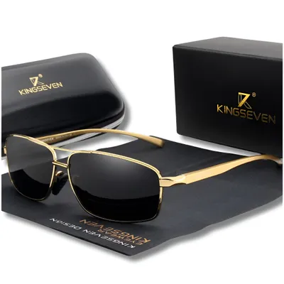 Zdjęcie produktu dla Okulary Przeciwsłoneczne Męskie Kingseven Polaryzacja Uv400 Zestaw + Etui