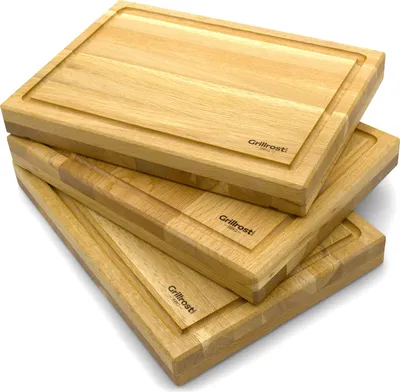 Produktbild von Grillrost.com Schneidebrett - Eiche - 40mm - passend für den Holzbretthalter