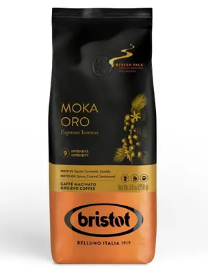 Zdjęcie produktu dla Bristot Moka Oro 250 g kawy mielonej