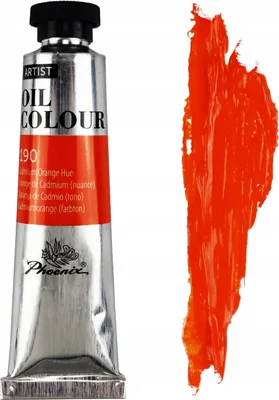 Produktbild von Phoenix Orange Ölfarbe 190 Kadmium Orange 40ml Kadmium Farbton