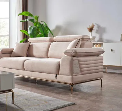 Produktbild von Möbelset mit 1 Dreisitzersofa und 2 Sesseln für das Wohnzimmer