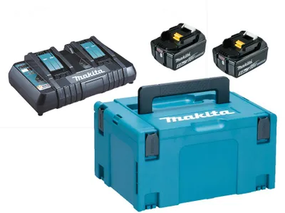 Image de Pack énergie 18V de 2 batteries BL1850B 5Ah en coffret MAKPAC - MAKITA - 197629-2