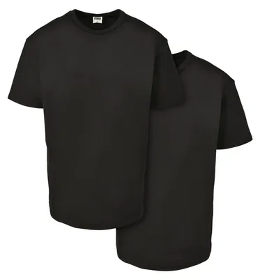 Produktbild von Urban Classics - "Basic" T-Shirt für Herren(2er-Pack) TN1239 (4XL) (Schwarz)