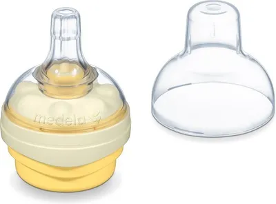 Zdjęcie produktu dla Smoczek Medela Calma do butelki | Smoczek do butelek do użytku z butelkami z kolekcji Medela Bez BPA | System wentylacji | Solitaire
