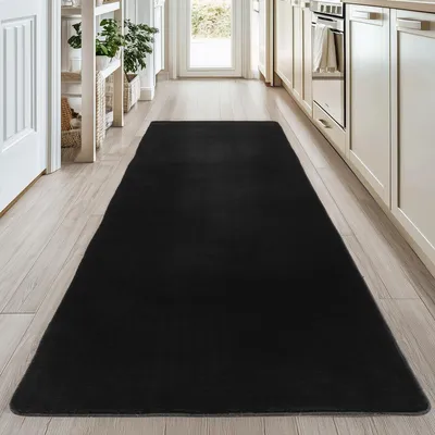 Zdjęcie produktu dla Homebyhome Prany Dywan Krótkow?osy Antypo?lizgowy i Mi?kki Nowoczesny Jednolity Design do Salonu i Sypialni, Rozmiar: 80x250 cm