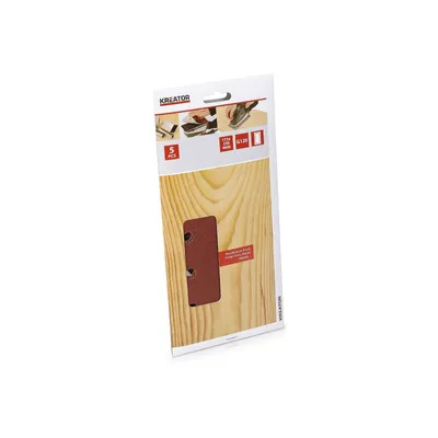 Produktbild von Satz aus 5 perforierten Selbstklebepads (ovale) - Körnung 120 - 115 x 230 mm - Kreator