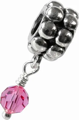 Immagine prodotto di Carlo Biagi, perline a forma di rosa, argento, perline europee, modello BDBB10