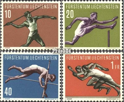 Produktbild von Briefmarken Liechtenstein 1956 Mi 342-345 (kompl.Ausg.) postfrisch Sport