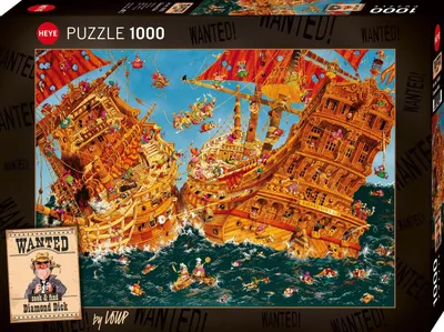 Produktbild von Heye Puzzle Diamond Dick, 1000 Teile, 1000 Stück(e), Kunst