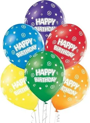 Produktbild von Luftballons Happy Birthday Latex bunt 10 Stück